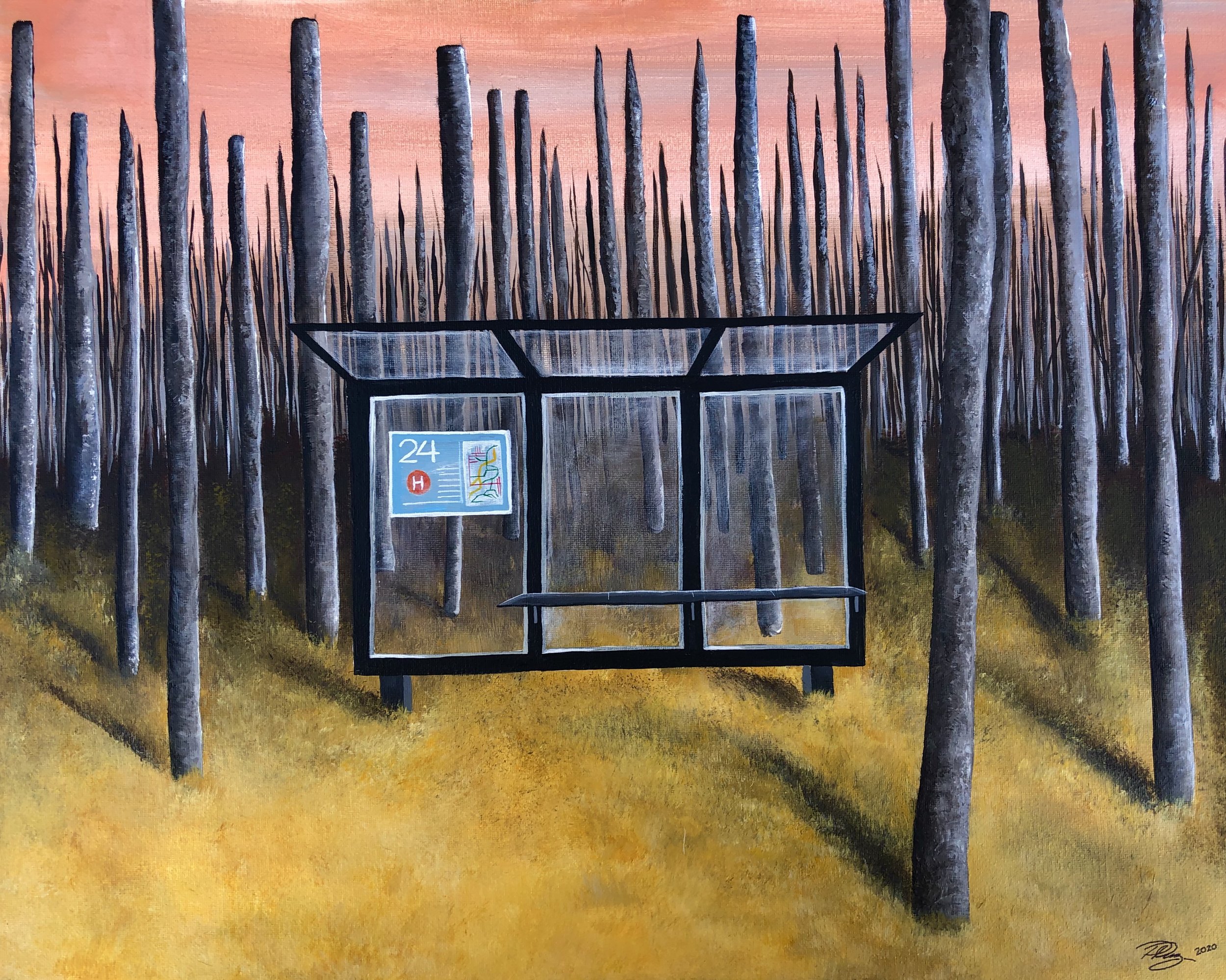 The Departure - 11/2020 - 16" x 20" (40.6 cm x 50.8 cm)